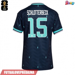 Lacne Ženy Futbalové dres Nemecko Nico Schlotterbeck #15 MS 2026 Krátky Rukáv - Preč